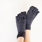 《New product》3D Toe Socks Short Length 100% Yasan Wild Silk (For one layer wearing)