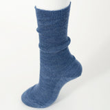 Loose Fitting Wool Ribbed Socks