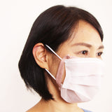 ORIME シルク100％スムース　インナーマスク（単品）斜め着用写真
